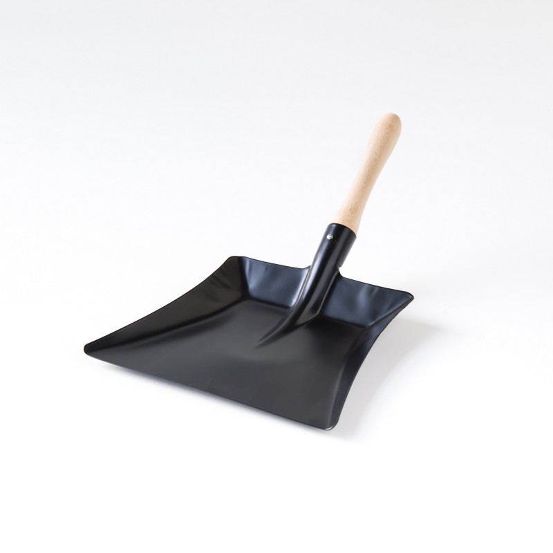Pelle à Cendres Cheminée Avec Tamis - Fer Noir - Pour Poêle à Bois, Foyer, Barbecue - Dimensions 32,7 X 11 Cm