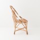 Fauteuil en osier naturel Marius sans coussin vue de côté