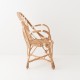 Fauteuil tout en osier César sans coussin vue latérale