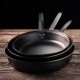 Poêle sauteuse en acier sans revêtement 30 cm les trois tailles