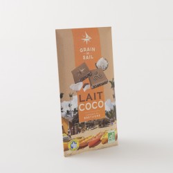 Chocolat bio au lait noix de coco Grain de Sail en tablette de 100 g
