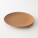 assiette plate en P.L.A. coloris caramel de chez Table et Nature