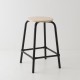 tabouret d'école hauteur 59 cm coloris noir