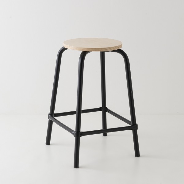 tabouret d'école hauteur 59 cm coloris noir