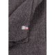 écharpe laine tricotée Maison Bonnefoy coloris anthracite détail