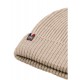 bonnet laine tricotée Maison Bonnefoy coloris beige détail