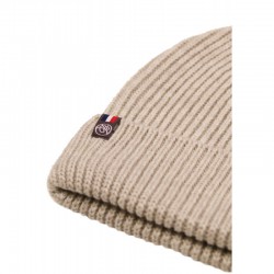 bonnet laine tricotée Maison Bonnefoy coloris anthracite détail