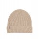 bonnet laine tricotée Maison Bonnefoy coloris beige
