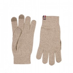 gants tactiles laine tricotée Maison Bonnefoy coloris  brique