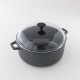 Cocotte ronde en fonte brute 6L