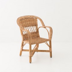 Fauteuil enfant osier naturel