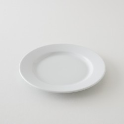 assiette porcelaine blanche Resto GM