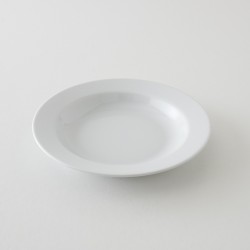 assiette porcelaine blanche Resto GM