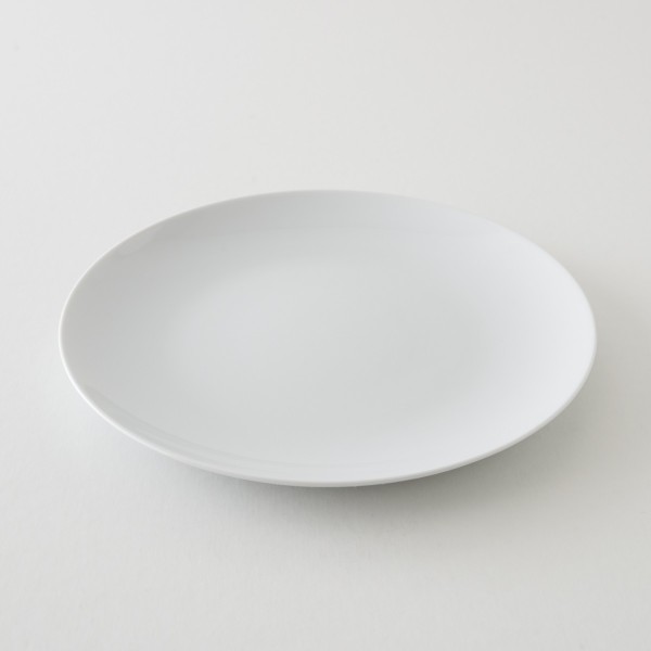 assiette plate GM porcelaine blanche Buffet