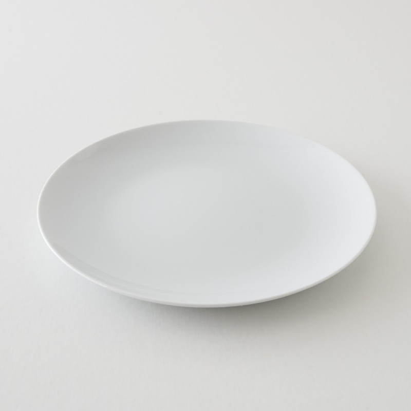 Assiette plate en porcelaine blanche hôtelière Buffet