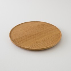 plateau de service rond MM en chêne massif