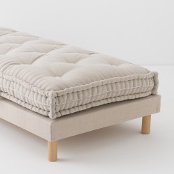 Matelas en laine bultex laine pour lit 1 personne présenté fabriqué à l'ancienne en France