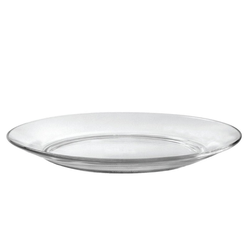 VAISSELLE EN VERRE TREMPÉ Blanche Assiettes plates