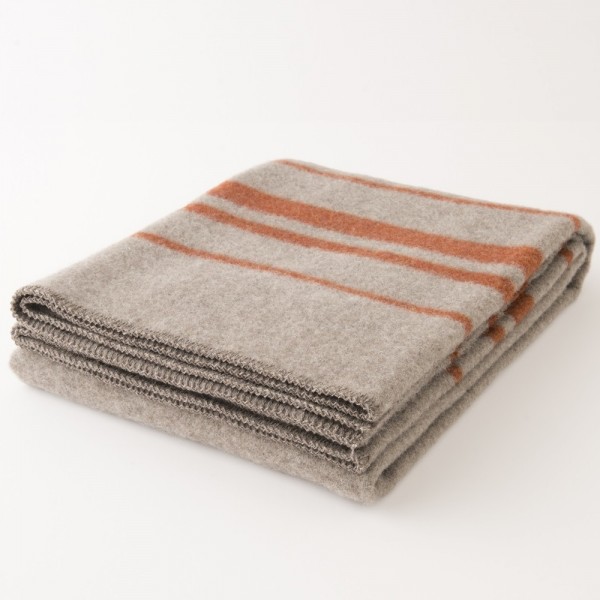 plaid pure laine Camp Lapuan Kankurit beige cannelle