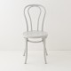 Chaise bistrot N°18 gris lichen de face