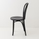 Chaise bistrot N°18 noir de profil