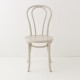 Chaise bistrot N°18 beige lin de face