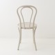 Chaise bistrot N°18 beige lin de dos