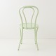 Chaise bistrot N°18 vert tilleul de dos