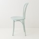 Chaise bistrot N°18 aqua de profil