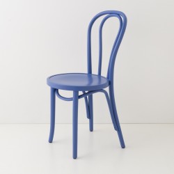 Chaise bistrot N°18 bleu grec