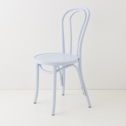 Chaise bistrot N°18 bleu dragée