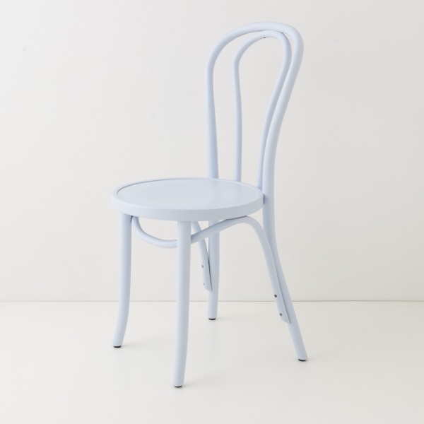 Chaise bistrot N°18 bleu dragée