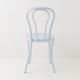 Chaise bistrot N°18 bleu dragée de dos