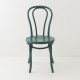 Chaise bistrot N°18 vert sapin de face