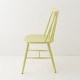 Chaise scandinave anis de profil