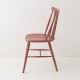 Chaise scandinave brique de profil