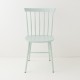 Chaise scandinave aqua de face