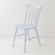 Chaise scandinave bleu dragée
