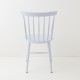 Chaise scandinave bleu dragée de dos