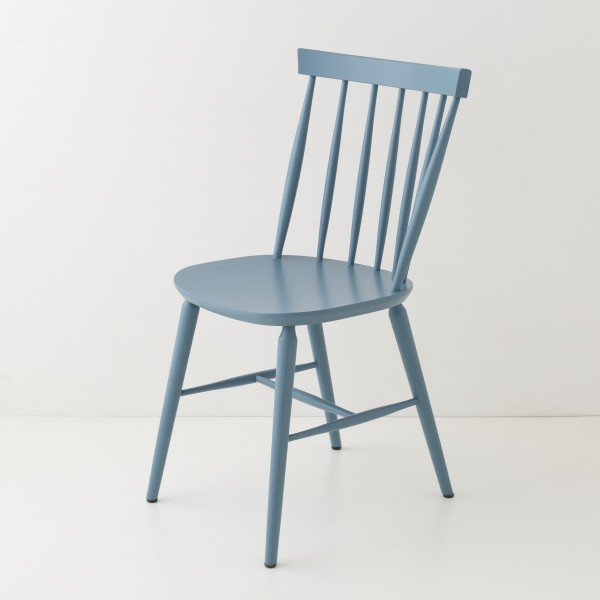 Chaise scandinave bleu orage