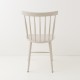 Chaise scandinave beige lin de dos