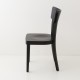 Chaise Filby noir de profil