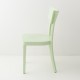 Chaise Filby vert tilleul de profil