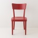 Chaise Filby rouge de face