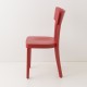 Chaise Filby rouge de profil