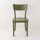 Chaise Filby vert olive de face