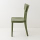 Chaise Filby vert olive de profil