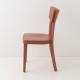 Chaise Filby rouge brique de profil