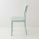 Chaise Filby bleu aqua de profil