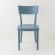 Chaise Filby bleu orage de face